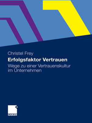 cover image of Erfolgsfaktor Vertrauen